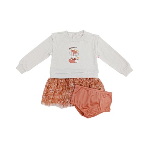 Set de vestido estampado para bebé niña