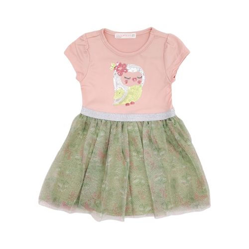 Vestido tipo tutú estampado para niña