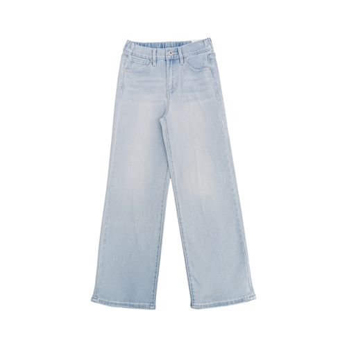 Wide jeans color azul lavado para niña