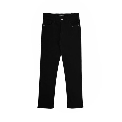 Straight jeans en color negro para niño