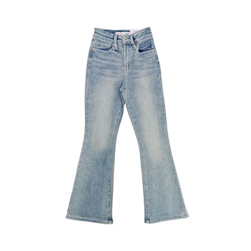 Flare jeans color azul lavado para niña