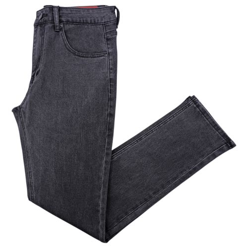 Slim jeans color gris sólido para hombre