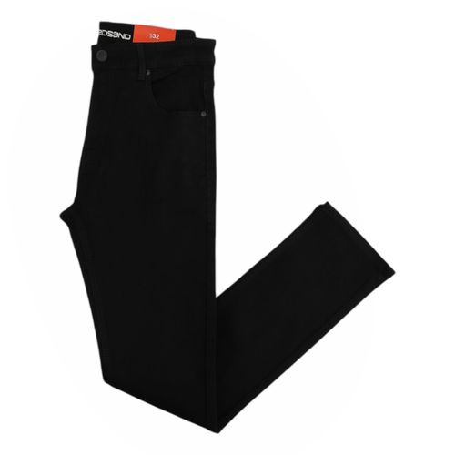 Skinny jeans color negro sólido para hombre