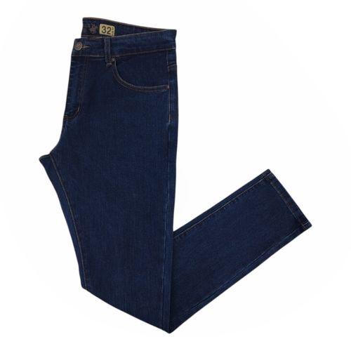 Skinny jeans azul sólido para hombre
