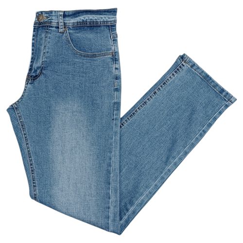 Slim jeans azul claro lavado para hombre