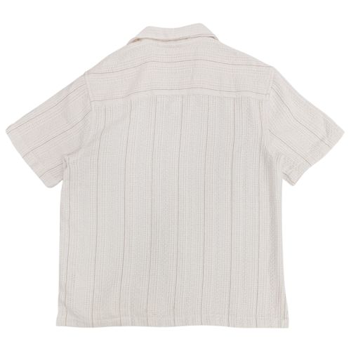 Camisa casual en color blanco de mangas cortas para hombre