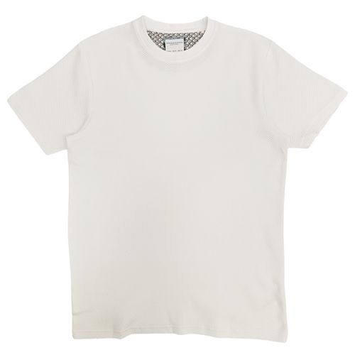 Camiseta con textura en color blanco para hombre