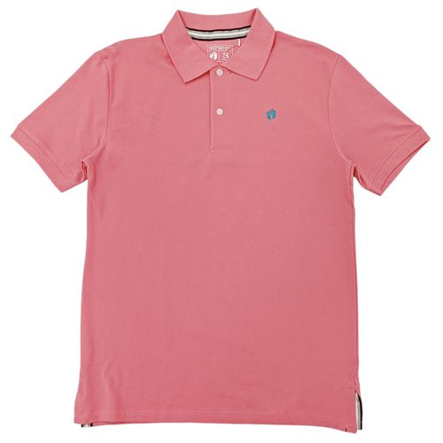 Camisa casual tipo polo en color rosa para hombre