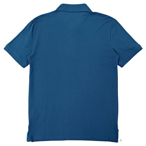 Camisa casual tipo polo en color azul para hombre