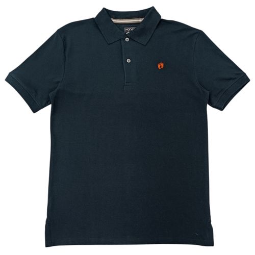 Camisa casual tipo polo en color negro para hombre