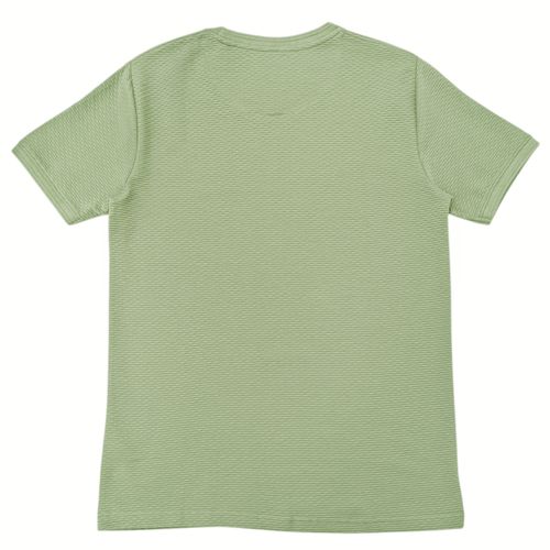 Camiseta en color verde con cuello redondo para hombre