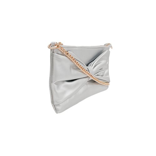 Crossbody casual en color plateado para mujer