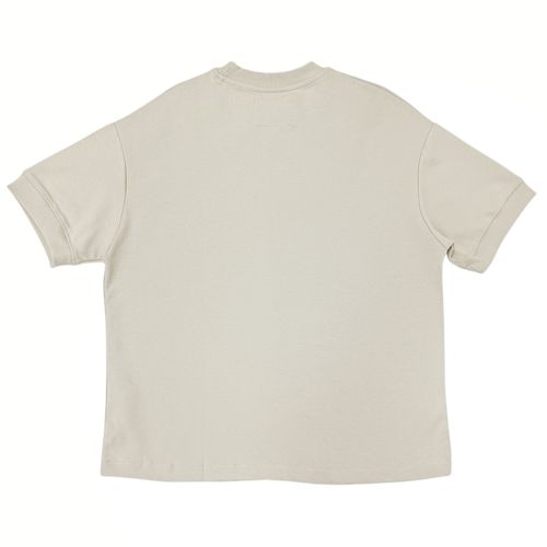 Camiseta oversize color beige de mangas cortas para hombre