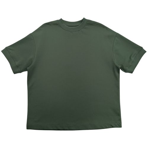 Camiseta oversize color verde de mangas cortas para hombre