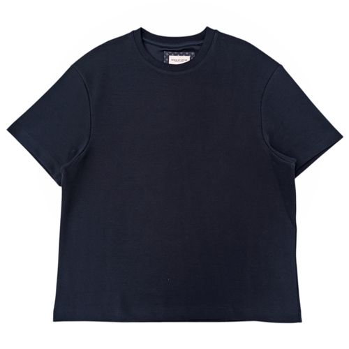 Camiseta color navy de cuello redondo para hombre