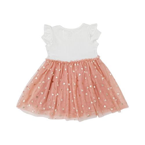 Vestido multicolor falda tutu de brillos para niña