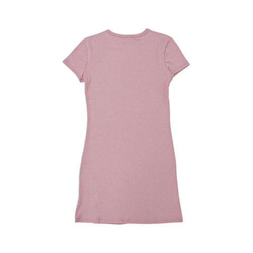 Vestido color lila casual con mangas cortas para niña