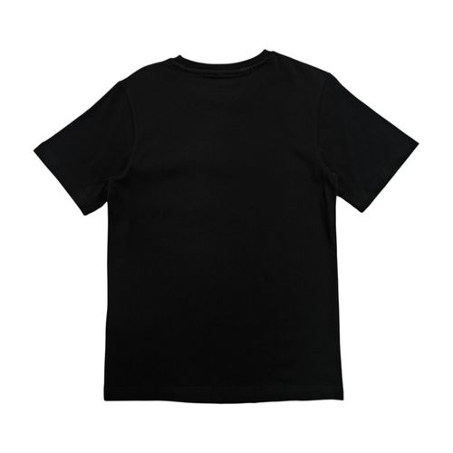 Camiseta oversize color negro con bolsillo para niño