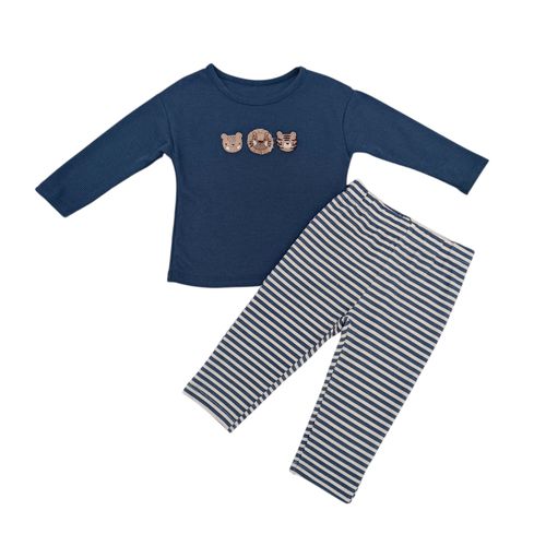 Conjunto de pantalón en color beige con detalle para bebé niño