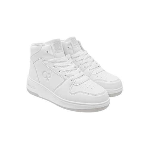 Botines con rueda en color blanco para niño