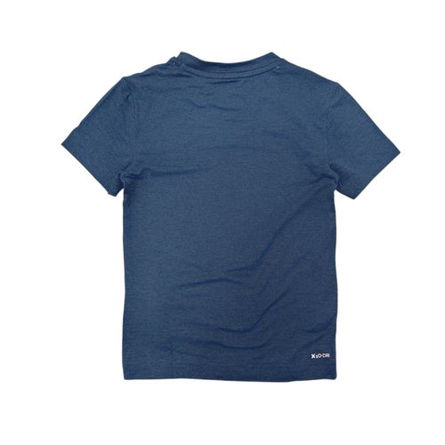 Camiseta color navy de cuello redondo y mangas cortas para niño