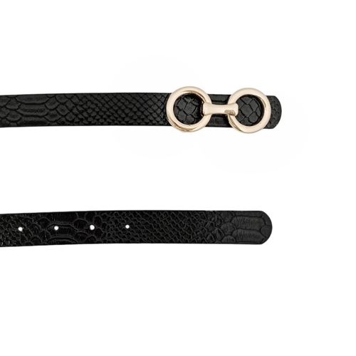 Cincho casual en color negro para mujer