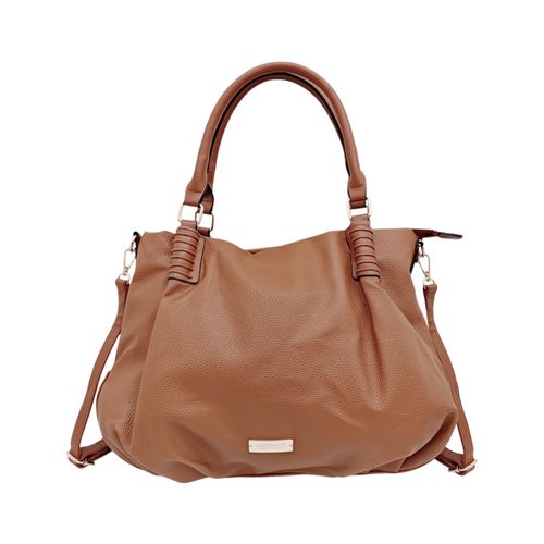 Cartera casual tote en color café para mujer