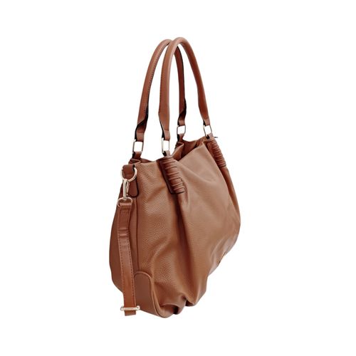 Cartera casual tote en color café para mujer
