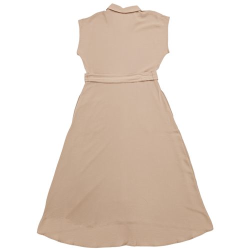 Vestido en color taupe sin mangas para mujer