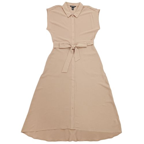 Vestido en color taupe sin mangas para mujer