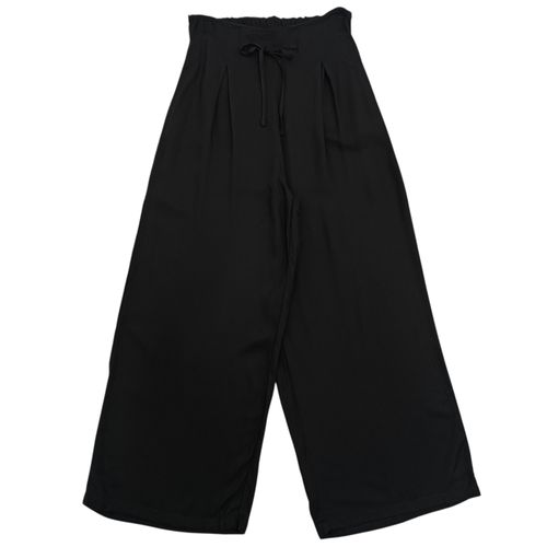 Pantalón wide leg en color negro casual para mujer