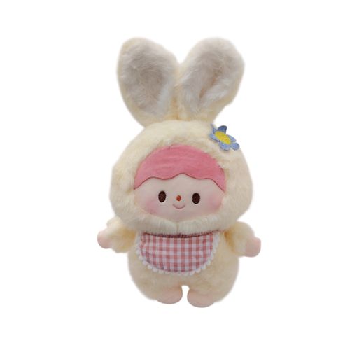 Peluche color rosa con diseño de conejo para niña