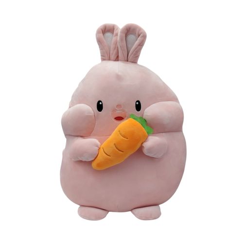 Peluche color rosa con diseño de conejo para niña