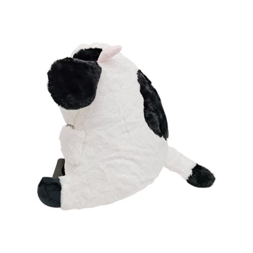 Peluche color blanco con diseño de vaca