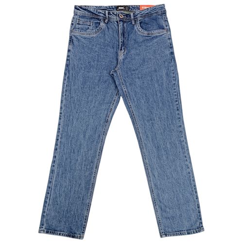 Straight jeans azul lavado para hombre