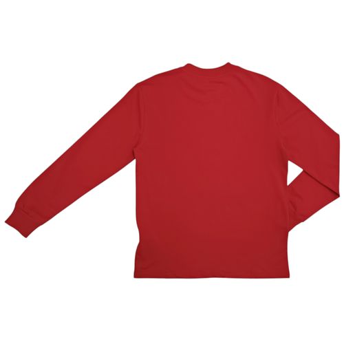 Pull over color rojo con estampado navideño para hombre