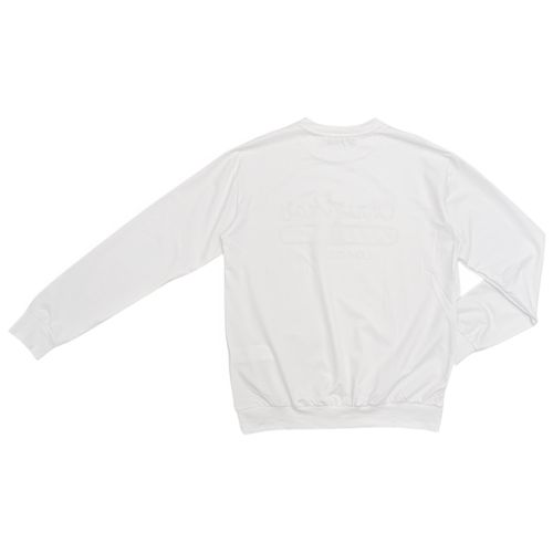 Pull over color blanco con estampado navideño para hombre