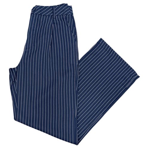 Pantalón straight color azul casual para mujer