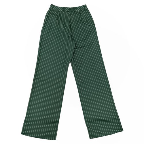Pantalón straight color verde casual para mujer