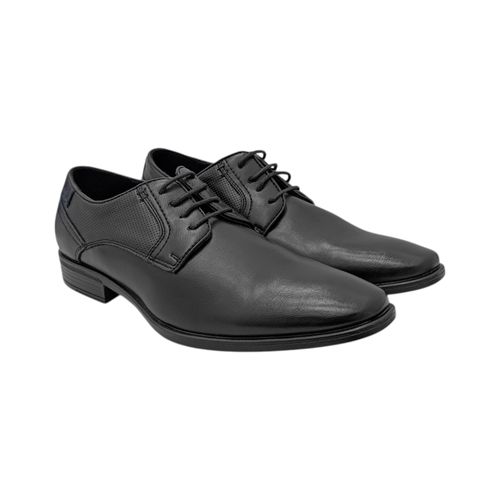 Mocasines casuales en color negro con textura para hombre