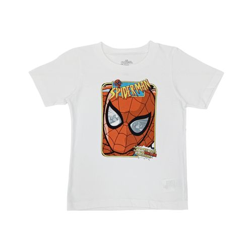 Camiseta color blanco con estampado de Spiderman para niño