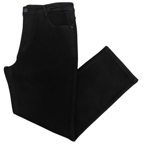 Slim jeans color negro sólido para hombre