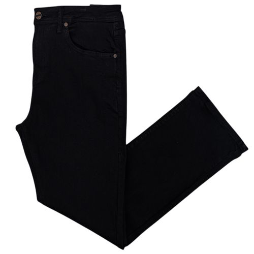 Straight jeans color negro sólido para hombre