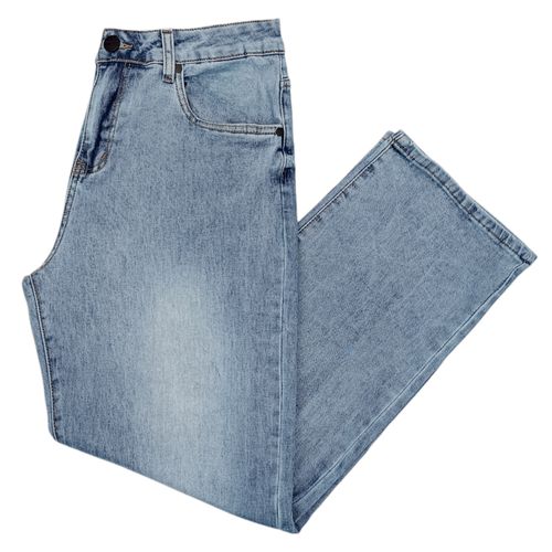 Baggy jeans color azul claro lavado para hombre