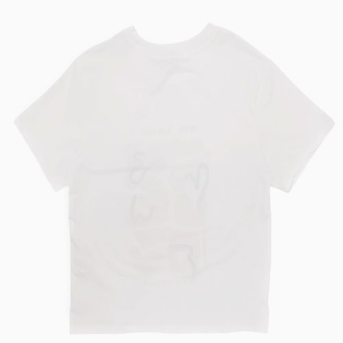 Camiseta color blanco de cuello redondo para mujer