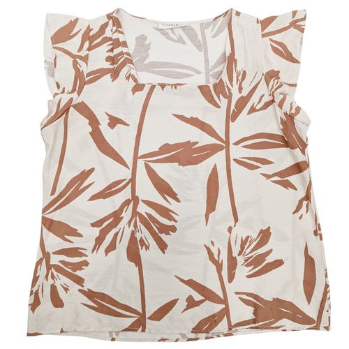 Blusa casual bicolor con detalle en mangas para mujer