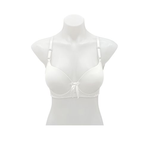 Brasier color blanco con varillas copa B para mujer
