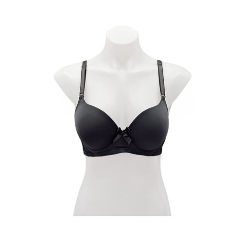 Brasier color negro con varillas copa B para mujer