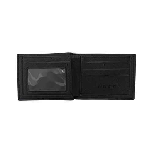 Billetera bifold en color negro para hombre