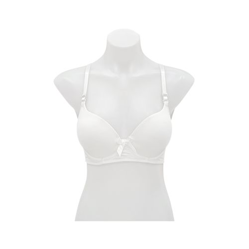 Brasier color blanco con varillas copa B para mujer